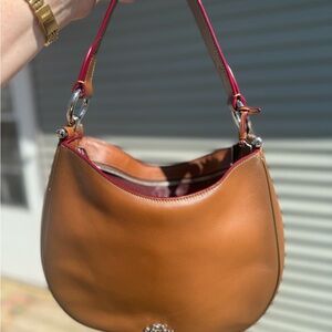 Coach Nomad Hobo Burnished Brown (no crossbody strap)